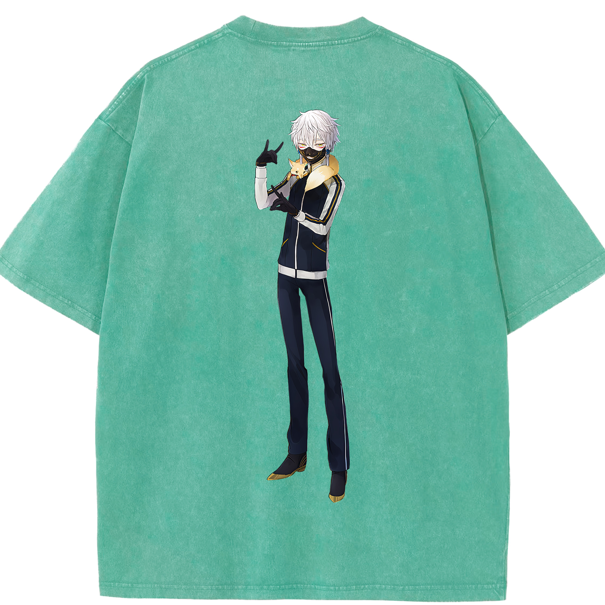 （画像用） 刀剣乱舞 Touken Ranbu 綿100% ヴィンテージ風 半袖Tシャツ（背面プリント）